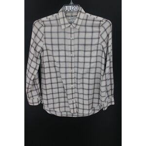 Madewell Plaid Button-Up S Ivory Flannel Style AF622